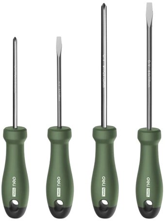 Набор отверток Deli HT1004L (4 предмета) - фото