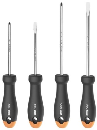 Набор отверток Deli HT1004C (4 предмета) - фото