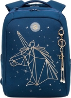 Школьный рюкзак Grizzly RG-466-1 (синий) - фото