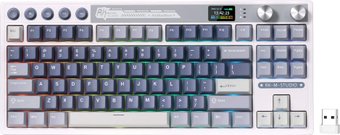 Клавиатура Royal Kludge M87 RGB Ocean Blue (RK Cream) - фото
