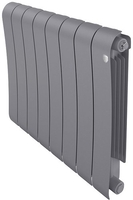 Биметаллический радиатор Royal Thermo Infinity 500 Silver Satin (8 секций) - фото