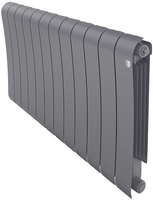 Биметаллический радиатор Royal Thermo Infinity 500 Silver Satin (12 секций) - фото