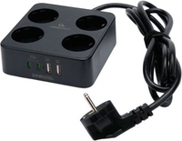 Сетевой фильтр Cablexpert PLT-4-C2U2-B-2 - фото