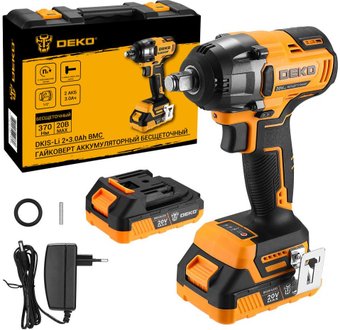 Гайковерт Deko DKIS-Li Set 083-1083 (с 2-мя АКБ, кейс) - фото