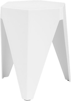 Табурет Woodville Korner (белый) - фото