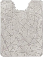 Коврик для туалета Shahintex РР 60x50 001 (перламутровый 51 S) - фото