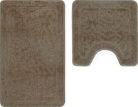 Набор ковриков Shahintex РР 60x100/60x50 003 S (мокко 80) - фото