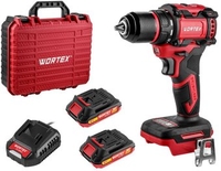 Дрель-шуруповерт Wortex BD 2025-1 DLi 1329838 (с 2-мя АКБ, кейс) - фото