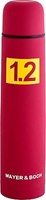 Термос Mayer&Boch MB-31564 1.2л (бордовый/желтый) - фото