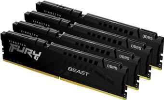 Оперативная память Kingston FURY Beast 4x32ГБ DDR5 5200 МГц KF552C40BBK4-128 - фото