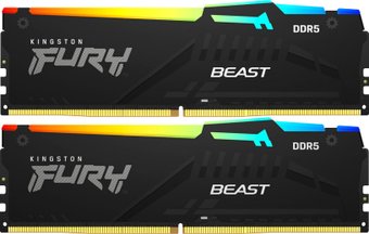 Оперативная память Kingston FURY Beast RGB 2x16ГБ DDR5 6000 МГц KF560C36BBE2AK2-32 - фото