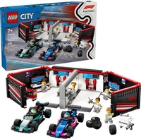 Конструктор LEGO City 60444 Гараж F1 Mercedes-AMG и Alpine - фото
