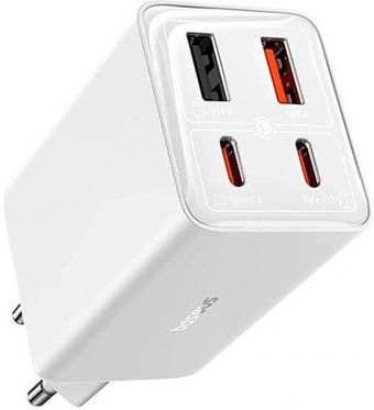 Сетевое зарядное Baseus GaN6 Pro Fast Charger 2C + 2U 100W P10162705212-00 (белый) - фото