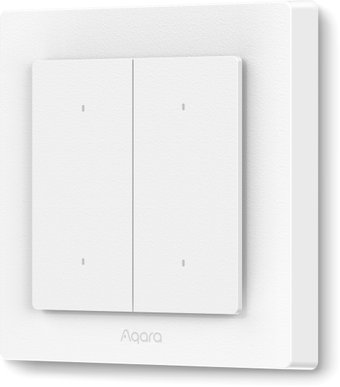 Выключатель Aqara Light Switch H2 EU WS-K08D 2 клавиши (белый) - фото