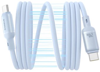 Кабель Baseus PicoGo USB Type-C - USB Type-C (1 м, голубой) - фото