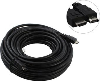 Кабель 5bites APC-005-200 HDMI - HDMI (20 м, черный) - фото
