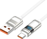 Кабель Hoco U137 USB Type-A - USB Type-C (1.2 м, белый) - фото