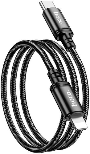 Кабель Hoco X89 USB Type-C - Lightning (1 м, черный) - фото