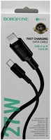 Кабель Borofone BX111 USB Type-C - Lightning (1 м, черный) - фото