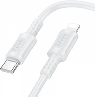 Кабель Borofone BX111 USB Type-C - Lightning (1 м, белый) - фото