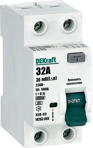 Устройство защитного отключения DEKraft 14263DEK - фото