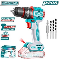 Ударная дрель-шуруповерт Total TIDLI206681 (без АКБ) - фото