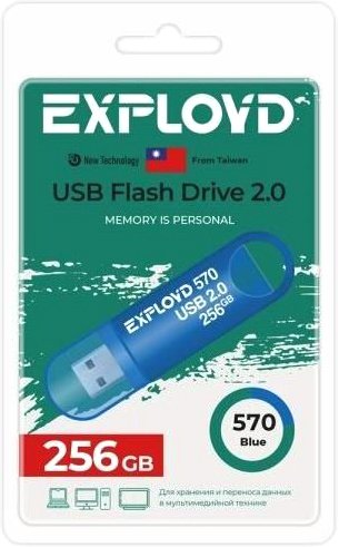 USB Flash Exployd 570 256GB (синий) - фото