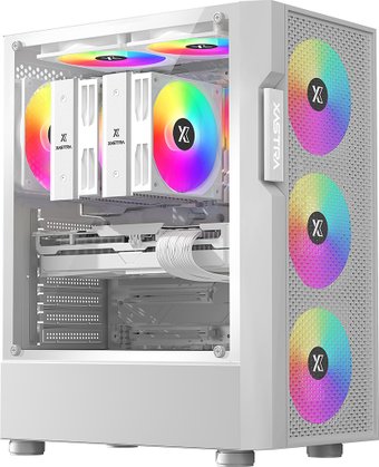 Корпус XASTRA A302 4FRGB WH (белый) - фото