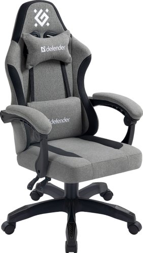 Игровое (геймерское) кресло Defender Lumen (серый) - фото