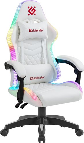 Игровое (геймерское) кресло Defender Core (белый) - фото