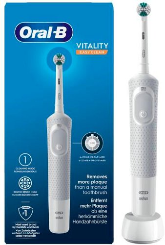 Электрическая зубная щетка Oral-B Vitality Easy Clean (белый) - фото