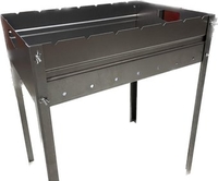 Складной мангал КЕДР плюс 520х370х600мм МСБ-520РЖБ - фото