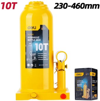 Бутылочный домкрат Deli DQ71010 10т - фото