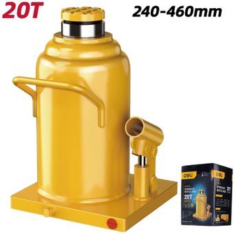 Бутылочный домкрат Deli DQ71020 20т - фото