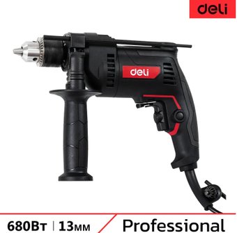 Ударная дрель Deli DE-CZ13-1E - фото