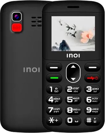 Телефон Inoi 148 Senior 4G (черный) - фото