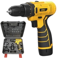 Дрель-шуруповерт Deli EDL-DZ12-6A2 (с 1-им АКБ, кейс) - фото