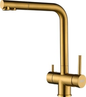 Смеситель ARFEKA Geminia (золотой PVD) - фото