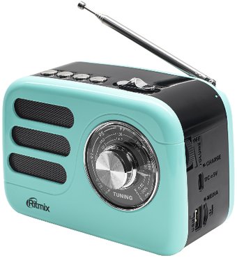 Радиоприемник Ritmix RPR-033 (лазурный) - фото