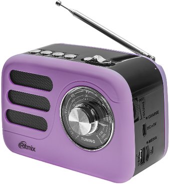 Радиоприемник Ritmix RPR-033 (лавандовый) - фото