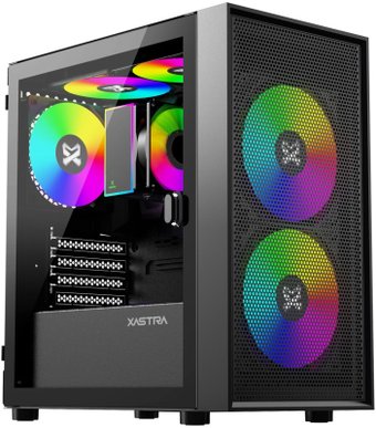 Корпус XASTRA A305M 3ARGB (черный) - фото