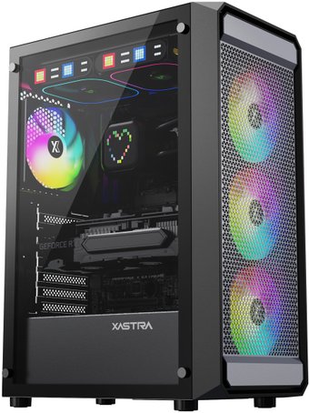Корпус XASTRA A403 4ARGB (черный) - фото