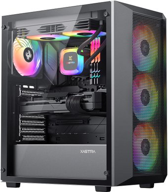 Корпус XASTRA A406 4ARGB (черный) - фото