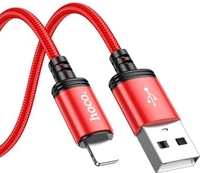 Кабель Hoco X89 USB Type-A - Lightning (1 м, красный) - фото
