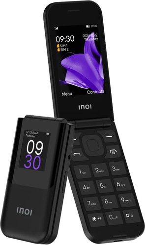 Телефон Inoi 284 Flip 4G (черный) - фото