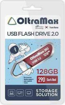 USB Flash OltraMax 290 128GB (красный) - фото