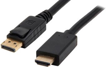 Кабель KS-IS KS-385-1.8 HDMI - DisplayPort (1.8 м, черный) - фото