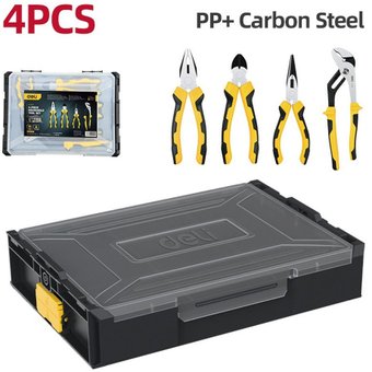 Набор пассатижей Deli DL1204 (4 предмета) - фото