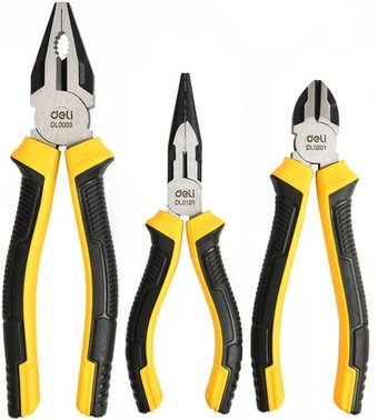 Набор пассатижей Deli DL0003-3 (3 предмета) - фото