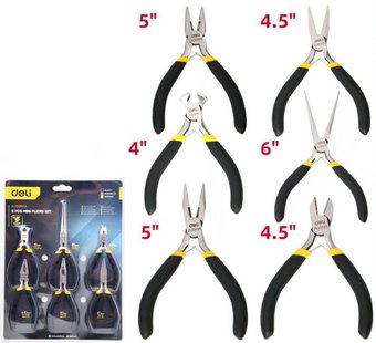 Набор пассатижей Deli DL103205-6 (6 предметов) - фото